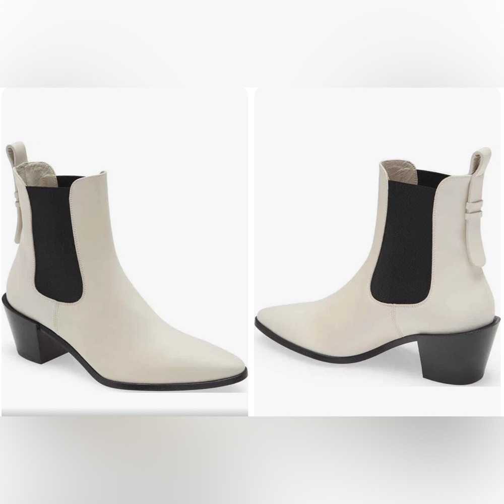 Frame Denim Le Lexington Boots White